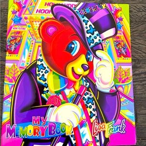 Vintage Lisa Frank My Memory 3 Ring Binder Book Album Bear Top Hat Hollywood